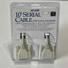 Serial Cable 25 Pin DB25 Female/DB25 Male PC to Serial Peripheral Devices 10  