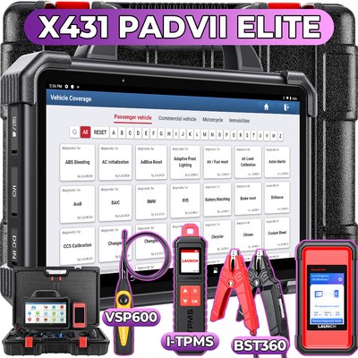 LAUNCH X431 PAD 7 PAD VII OBD2 Diagnosegerät ECU PROGRAMM i-TPMS BST360 VSP600