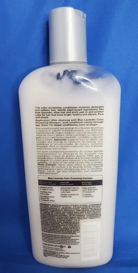BACK TO BASICS BLUE LAVENDER COLOR PROTECTING CONDITIONER 12oz - Image 2 of 2