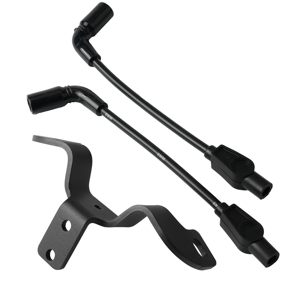 Kit de reubicación de bobina de encendido para Harley Davidson Sportster 2007-2022 cables negros Foto 3 de 4