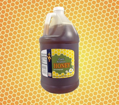 HONEY ONE GALLON JUG 12 LBS  PURE WILDFLOWER FOR MEAD MAKING BAKING OR TABLE USE