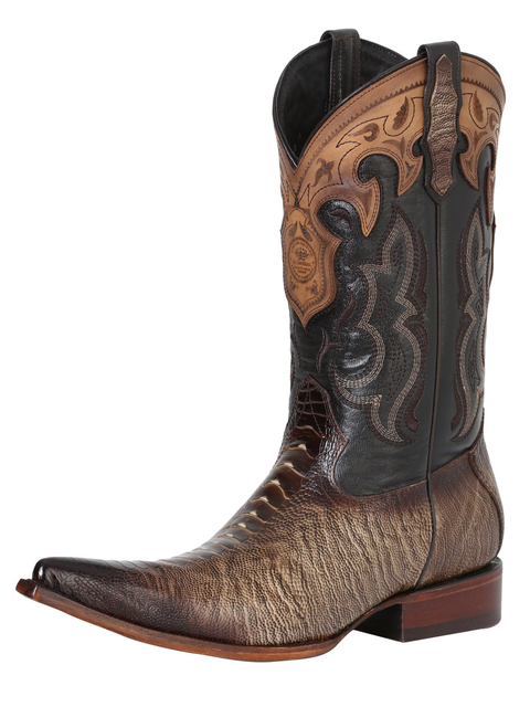 botas cuadra avestruz