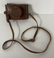 Vintage Brown leather camera case for Graflex Century 35 camera Made in Japan