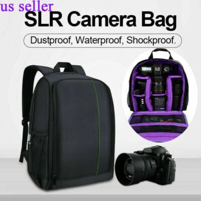 Camera DSLR Bag Backpack SLR Shoulder Soft Case Waterproof for Canon Nikon Sony