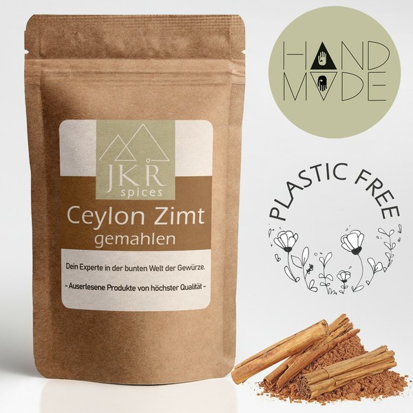 250G Echter Ceylon Zimt Pulver Ceylonzimt Gemahlene Zimtstangen Plastikfrei-image