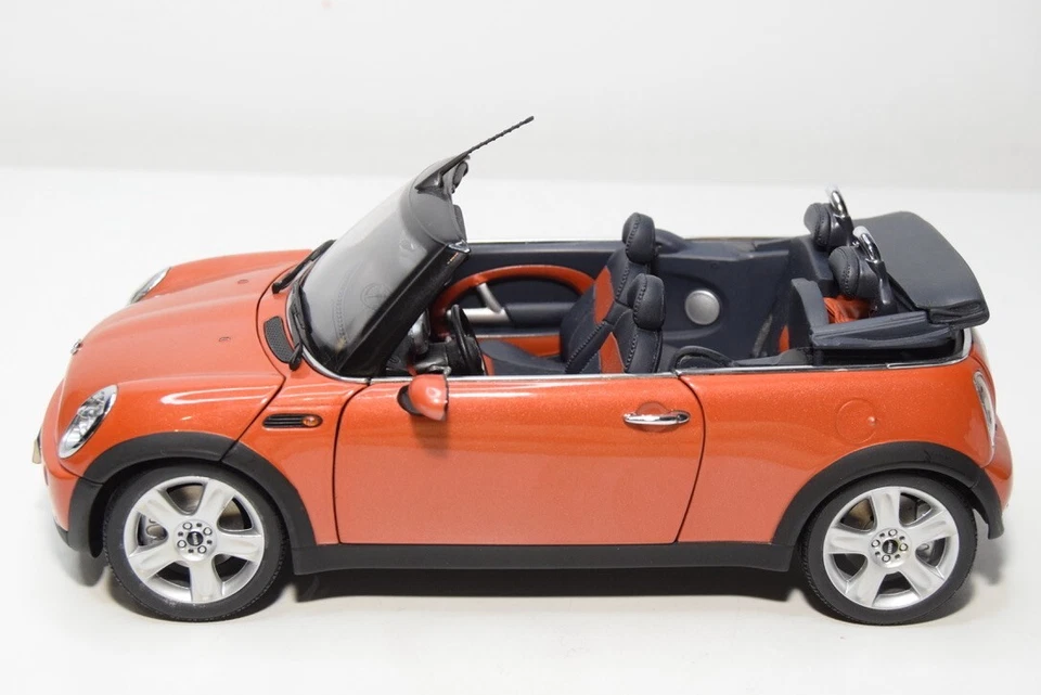 B69 1:18 KYOSHO MINI COOPER CABRIOLET MET. ORANGE EXC. COND. - Photo 2/4
