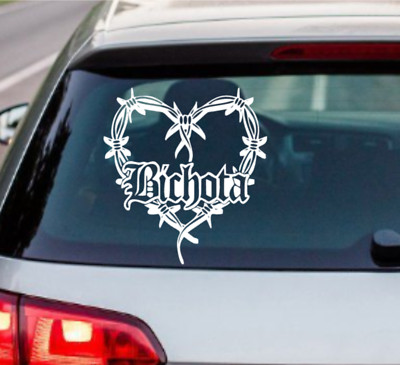 Decal Vinyl Heart Bichota  karol G - sticker car Mañana sera bonito