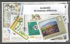 Albanie 50 timbres différents oblitérés