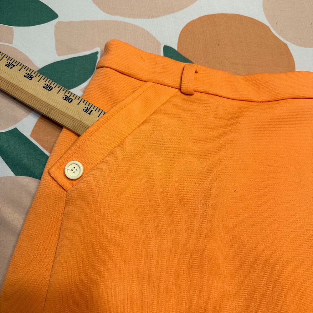Vintage Orange Haymaker Tennis Skirt with Front Pockets Size 18