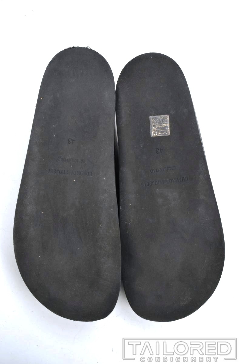 COMMON PROJECTS Solid Black Leather Mens Clog Mul… - image 8