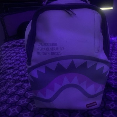 Sprayground Shark Graphic Print Medium Unisex Kids Backpack, Multicolor