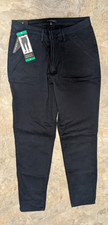 NWT Banana Republic High Rise Twill Pant Slacks Black Women's Size 12 32X29 