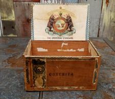 antique Universal Standard 1869-1872 Ulysses S Grant tax stamp cigar box