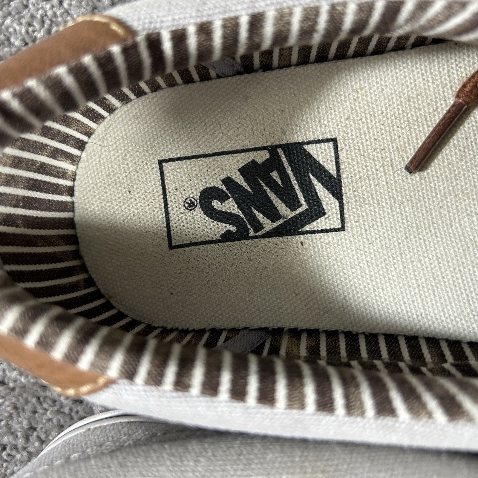 Vans Off The Wall ERA 59 C&L Mens Size 10.5 Gray Canvas Casual Skate Shoes Used thumbnail 11