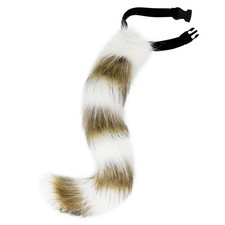 Animal Cat Wolf Fox Dog Faux Fur Tail for Halloween Party Cosplay Costume Acc...