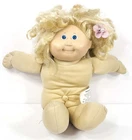 Vintage Cabbage Patch Kids doll blonde hair blue eyes curly hair needs TLC