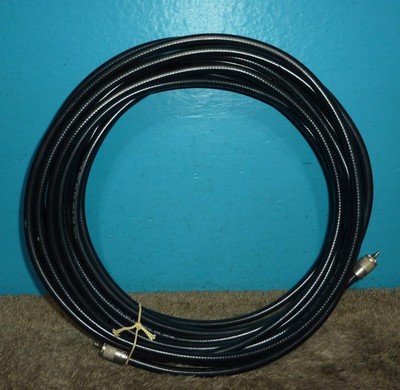 Belden 9913 RG-8 Coaxial Cable 50 Ohms PL-259 50ft Very Good Condition