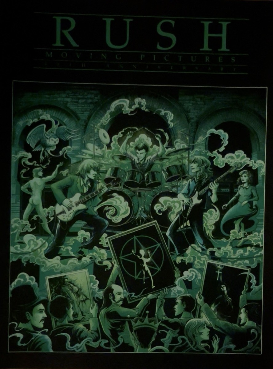 Rush Concert Poster Moving Pictures 40 Years Miles Tsang Limelight