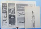 USAF Publication Lot of 4 vtg '50s Pencil DRAWING Missiles Fighters