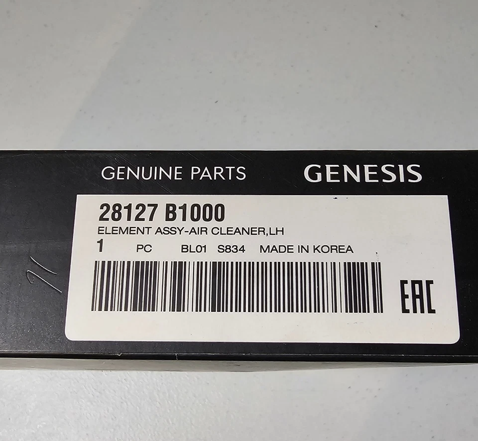 Filtro de aire genuino OEM Hyundai Genesis, 28127-B1000 Foto 3 de 3