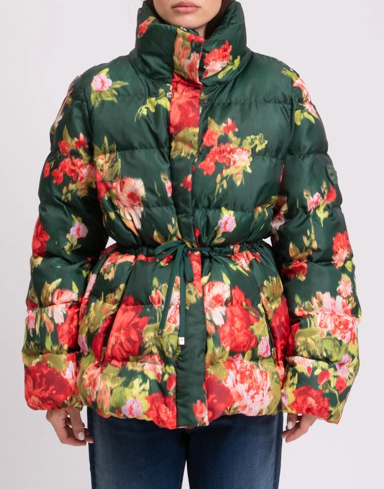 RRP€372 MARINA SPORT By MARINA RINALDI Puffer Jacket Plus Size 21 US12 M Floral  - Image 3 of 4