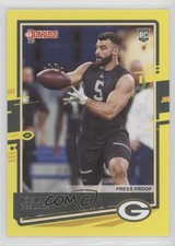 2020 Panini Donruss Rookie Dollar Tree Press Proof Yellow Josiah Deguara 0w8