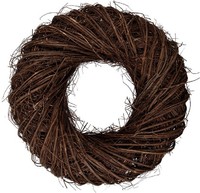 Clayre & Eef Deko Kranz Rattan Braun Ø 50X13 Cm Rustikal FüR TüR Wand Tisch Deko