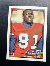 1991 Topps Shannon Sharpe Rookie Card #563 Denver Broncos HOF RC NFL PSA 8 poten. rookie card picture