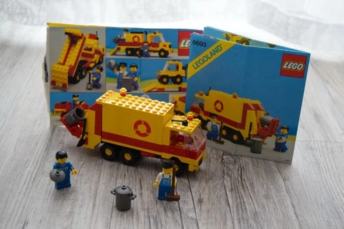 Lego Set 6693 Garbage Truck Recycle Truck 1987 + OBA + Complete