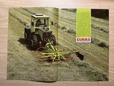 Orig. CLAAS Schwader + MB TRAC Prospekt Brochure Traktor Schlepper Mercedes  G7