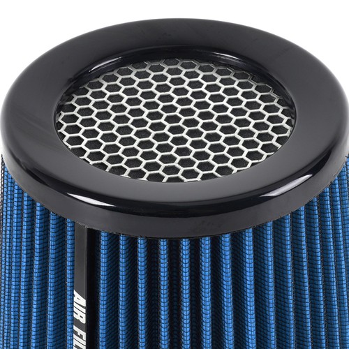 3" 76mm Dry Air Filter Cold Air Intake Cone Replacement High Flow Inlet BLUE - Picture 7 of 12