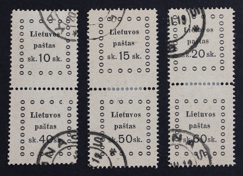 CKStamps: Lithuania Stamps Collection Scott#20-22 24-26 Used