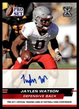 2022 Pro Set Draft Autographs - Blue Jaylen Watson Auto #PSA-JW3