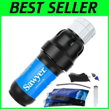 Compact Water Filtration System with 2 BPA-Free Pouches - Ideal for Adventures