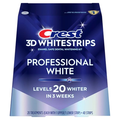 3D Whitestrips Teeth Whitening Strip Professional White - 20 Levels