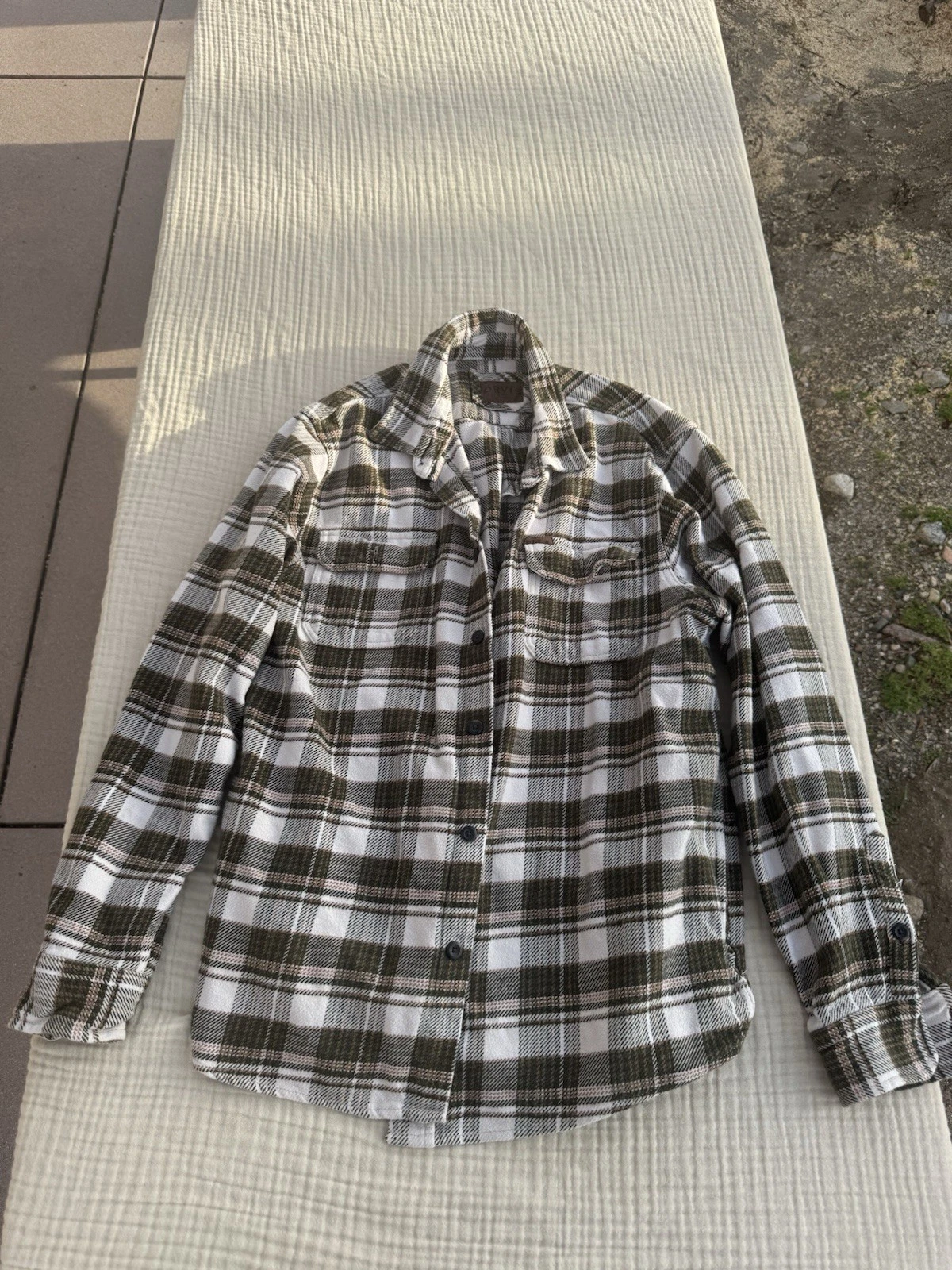 Orvis Men's Active Fit Flannel Shirt Plaid, Long Sleeve, Button-Up, Size Large