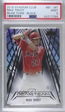 2018 Topps Stadium Club Beam Team Black 69/99 Mike Trout #BT-MT PSA 9 MINT 2f4