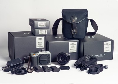 Hasselblad X1D 50c camera body,  XCD 45mm F3.5 lens & Hasselblad Camera Bag