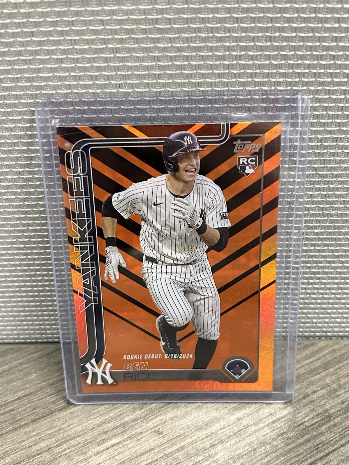 2025 Topps Update Ben Rice Holiday Foil Rookie Debut #US25 Yankees