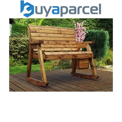 Charles Taylor Wooden Garden 2 Seater Rocker Bench Seat Rocking Chair FP