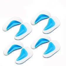 4 Pairs Flat Foot Arch Support Insoles, Silicone Gel Flatfoot Corrector ...