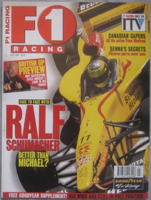 F1 Racing magazine July 1997 Issue 17
