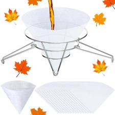 16 Pcs Maple Syrup Filter Set 1 Maple Syrup Filter 15 Cloth Filter Cones Deep...
