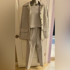Vintage handmade checkered pantsuit