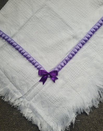 scialle bambino BIANCO personalizzato design BIANCO principe/principessa orsacchiotto più nome - Foto 9 di 14