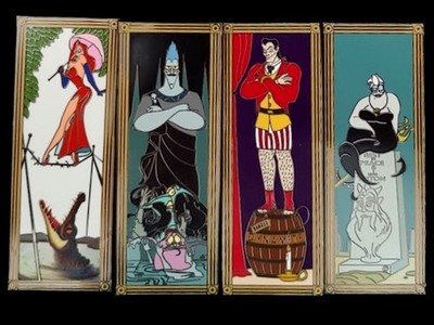 Fantasy Pin Disney Haunted Mansion Villains Stretch Portrait Complete Set of 4