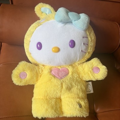 Hello Kitty Easter Side Stepper Musical Greeter Yellow Bunny Hop 2025 NWT