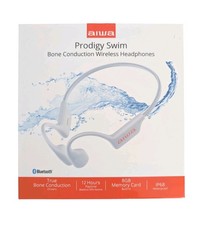 Aiwa Prodigy Bone Conduction Open Ear Waterproof Headphones-Gray-NEW