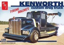 AMT 1/25 Scale Tyrone Malone Black Bandit Kenworth Drag Truck Plastic Model A...