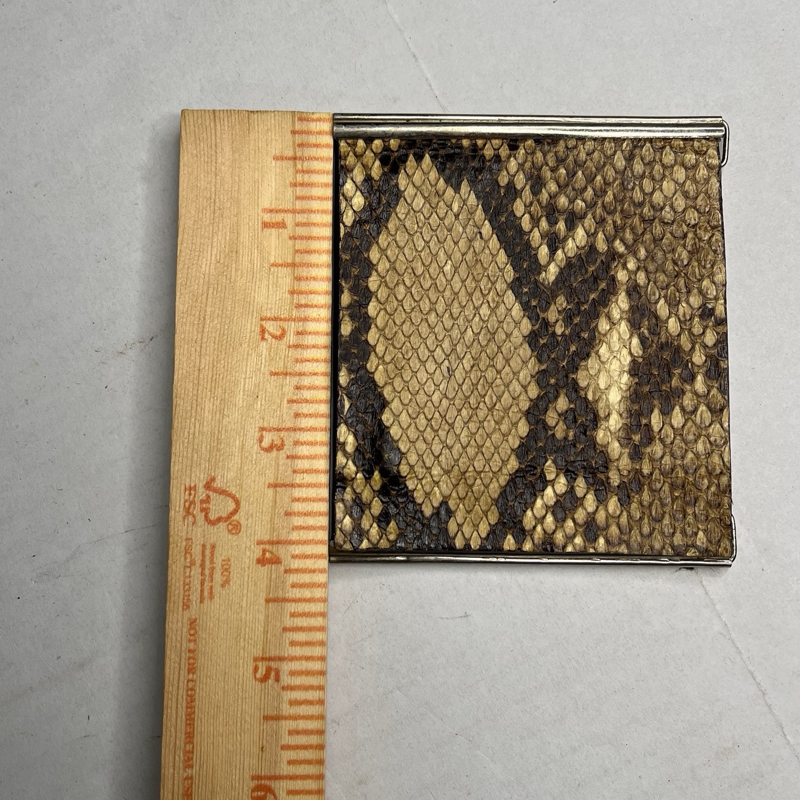 Slim Trifold Python Money Clip Wallet - image 7